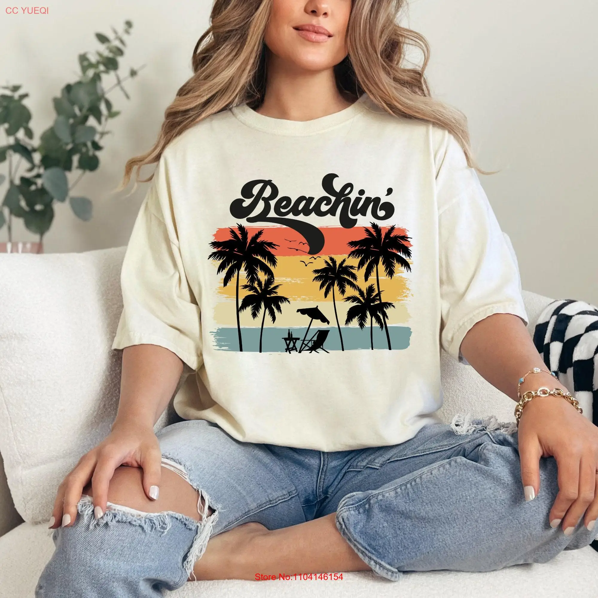 Пляжная рубашка в стиле ретро Летняя футболка с леопардовым принтом и длинным