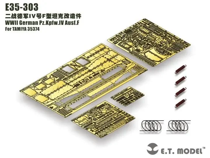 Модель ET E35-303 1/35 немецкий комплект деталей Pz.Kpfw.IV Ausf.F времен Второй мировой войны