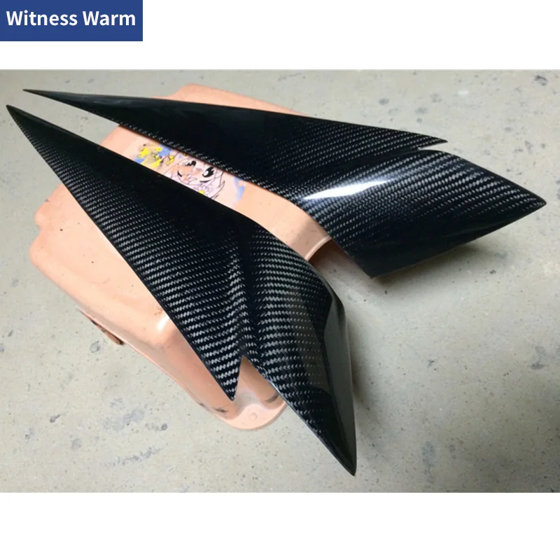 Передний бампер из углеродного волокна спойлер накладка на фару отделка для