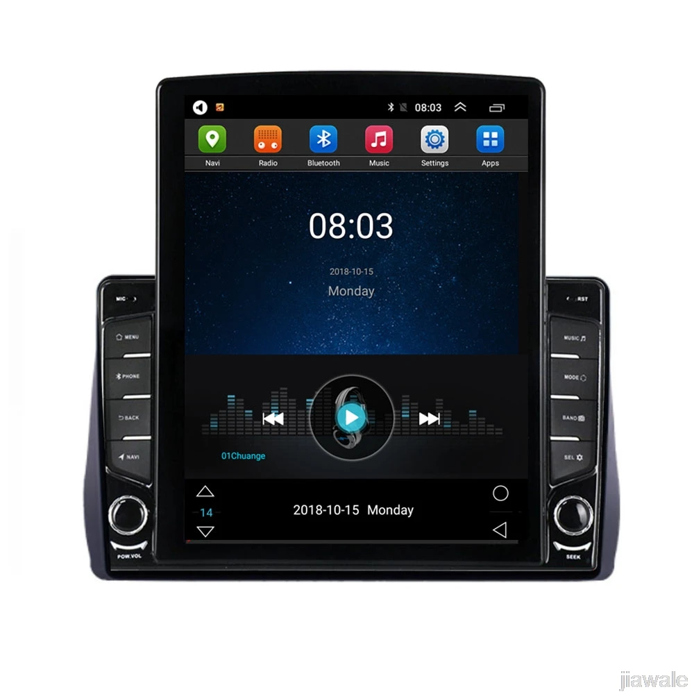 

9.7" octa core tesla style vertical screen Android 10 Car GPS Stereo player for Toyota wish