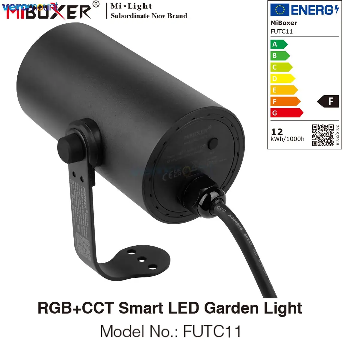 

Miboxer 12W RGBCCT LED Garden светильник FUTC11 Smart Waterproof IP66 Lawn светильник AC 110V 220V Outdoor Lamp 2,4G Remote/Голосовое управление
