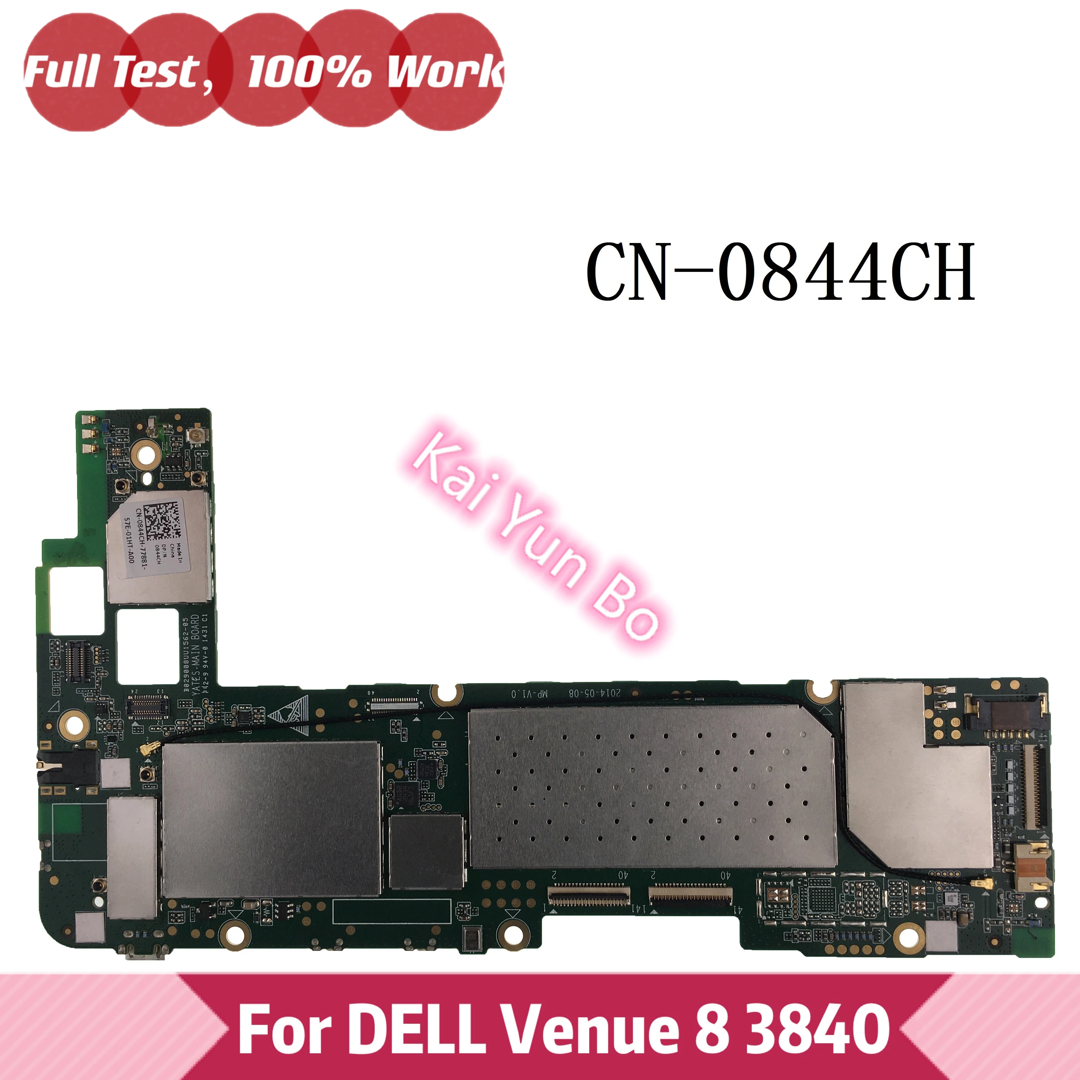 

Материнская плата для ноутбука DELL Venue 8 3840, материнская плата для ноутбука CN-0844CH 0844CH 844CH, ноутбук 100% полностью протестирован