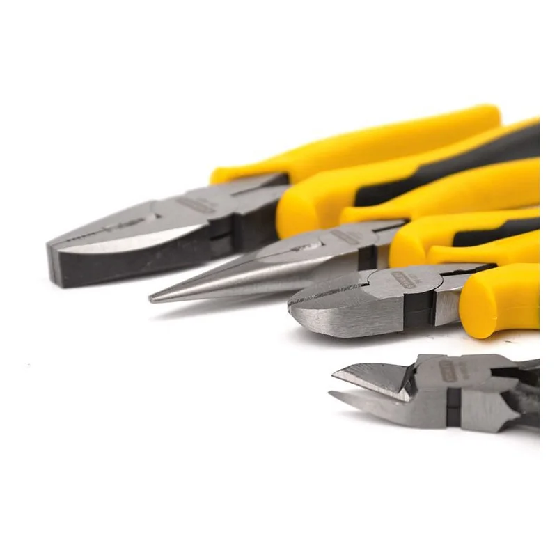 

Stanley DYNAGRIP 4pcs/set 8" Linesman Pliers,6" Long Nose/Diagonal/Cut Pliers for Basic Repair DIY Projects and Home Rpair
