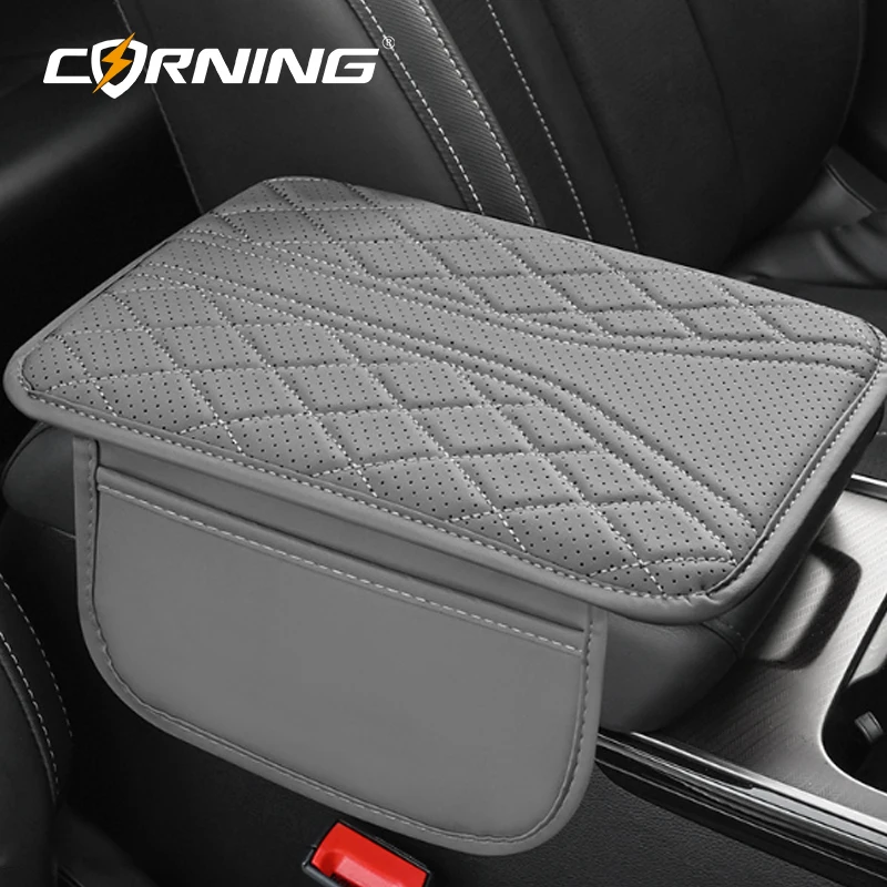 

Подлокотник для автомобиля, износостойкая защита для центральной консоли, нескользящий подлокотник с карманом для хранения