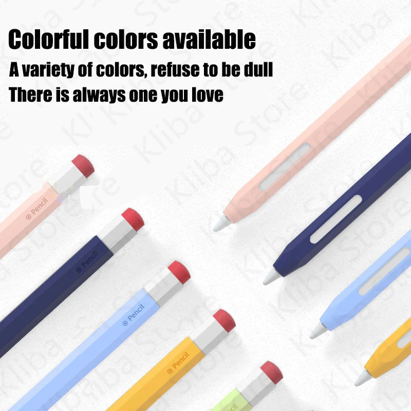 Силиконовый чехол-карандаш для Apple Pencil 2-го 1-го планшета портативный защитный
