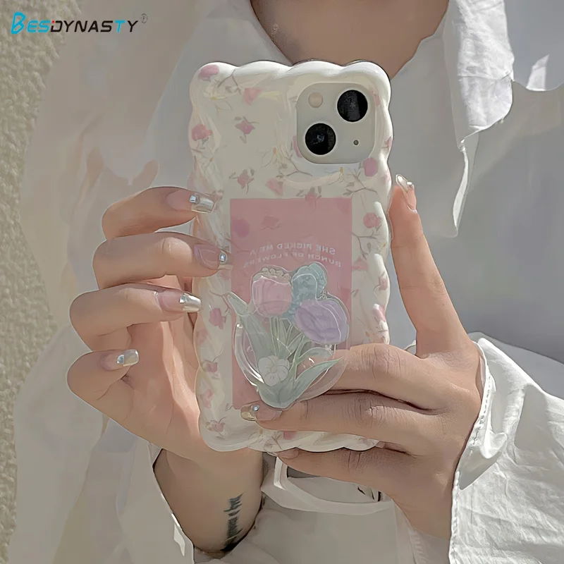 

Чехол для iPhone 14 13 12 11 Pro Max, с цветочным принтом