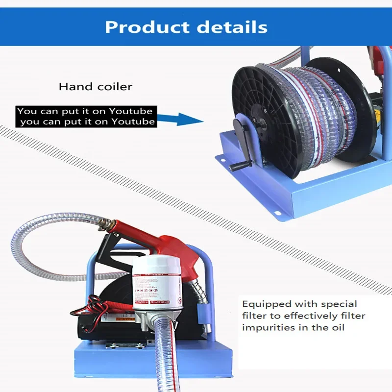 Электрический насос 12 В/24 В/220 В самовсасывающий мощный пистолет для заправки