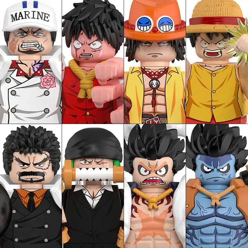 Фото WM6222 Конструктор ONE PIECE: Луффи, Зоро, Нами, Санджи, Чоппер, мини-фигурки, аксессуары, подарки на Хэллоуин и Рождество для детей №3