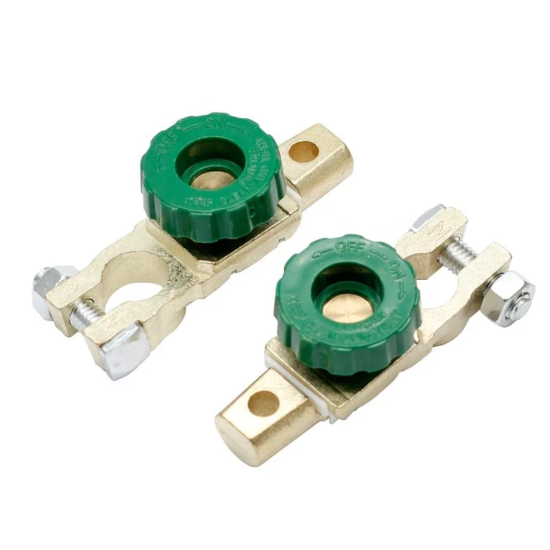 

Auto Battery terminal Quick Cut-off Disconnect Green knob Master Switch Power Cut off Kill Switch