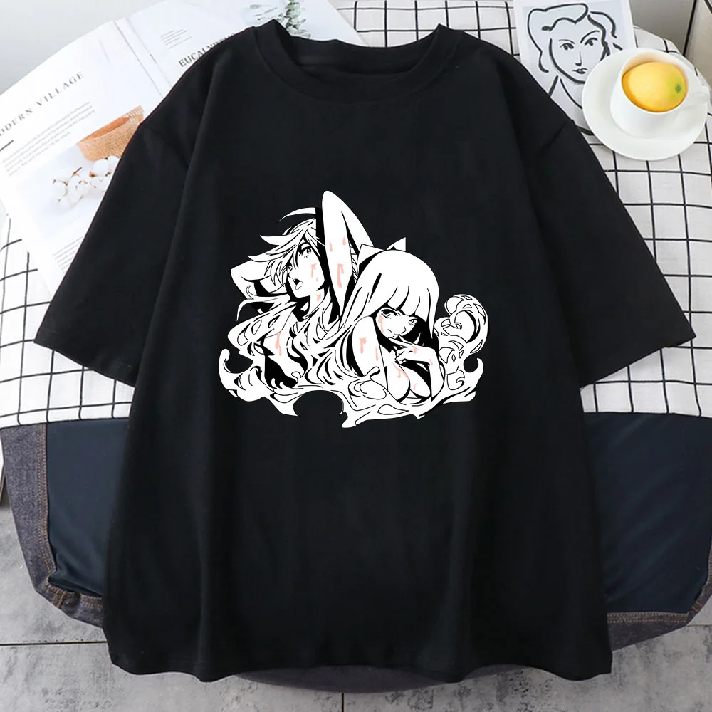 

Panty and Stocking with Garterbelt T-shirt 100% Cotton Summer Short Sleeve Female/Male Prevalent Cartoon Tshirt Regular Fit Tees