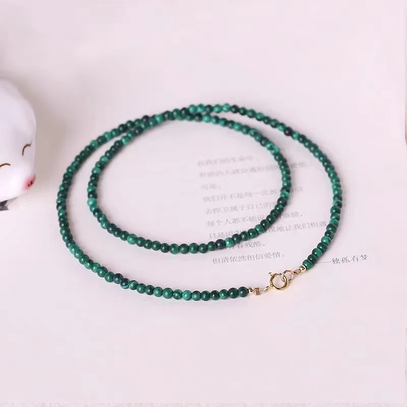

Natural malachite Necklace 925 Silver Feminine Fashion Chakra Bracelet Charm Jewelry Holiday Party Gift Adjustable jewelry