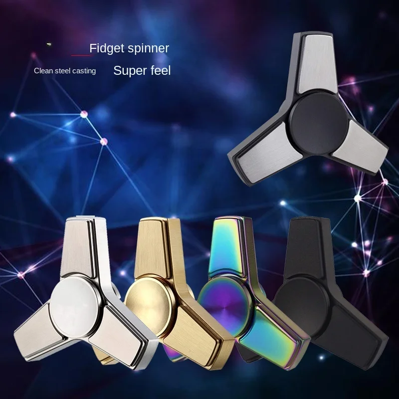 

Fingertip Gyro Metal Alloy Mini Stainless Steel Finger Rotating Children Student Adult Pressure Reduction Toy Artifact