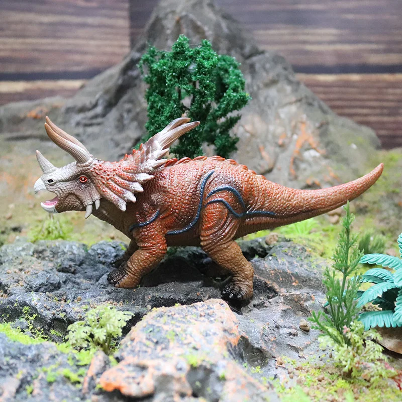 

Jurassic Dinosaur Figurines Model Toy Animals Simulation Triceratops Party Favors Room Decor For Boys Dinosaur Toys For Kids 5-7