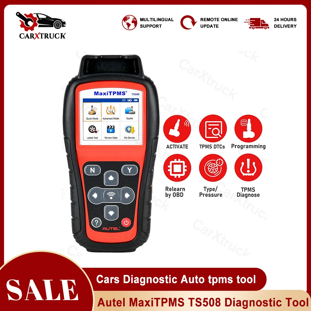 

Autel MaxiTPMS TS508 OBD TPMS Service Tool Support TPMS Relearn/ Reset Sensor Activation