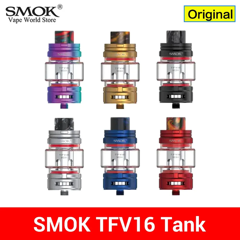 

Оригинальный испаритель SMOK TFV16 9 мл TFV16 сетчатая катушка 0,17 Ом 0,12 ом испаритель электронная сигарета атомайзер для MAG P3 комплект