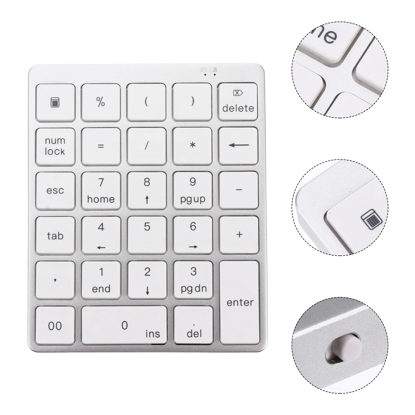 

1 Set Numeric Keyboard Durable Wireless Numeric Keyboard Numeric Keyboard Wireless Keyboard Portable Keypad