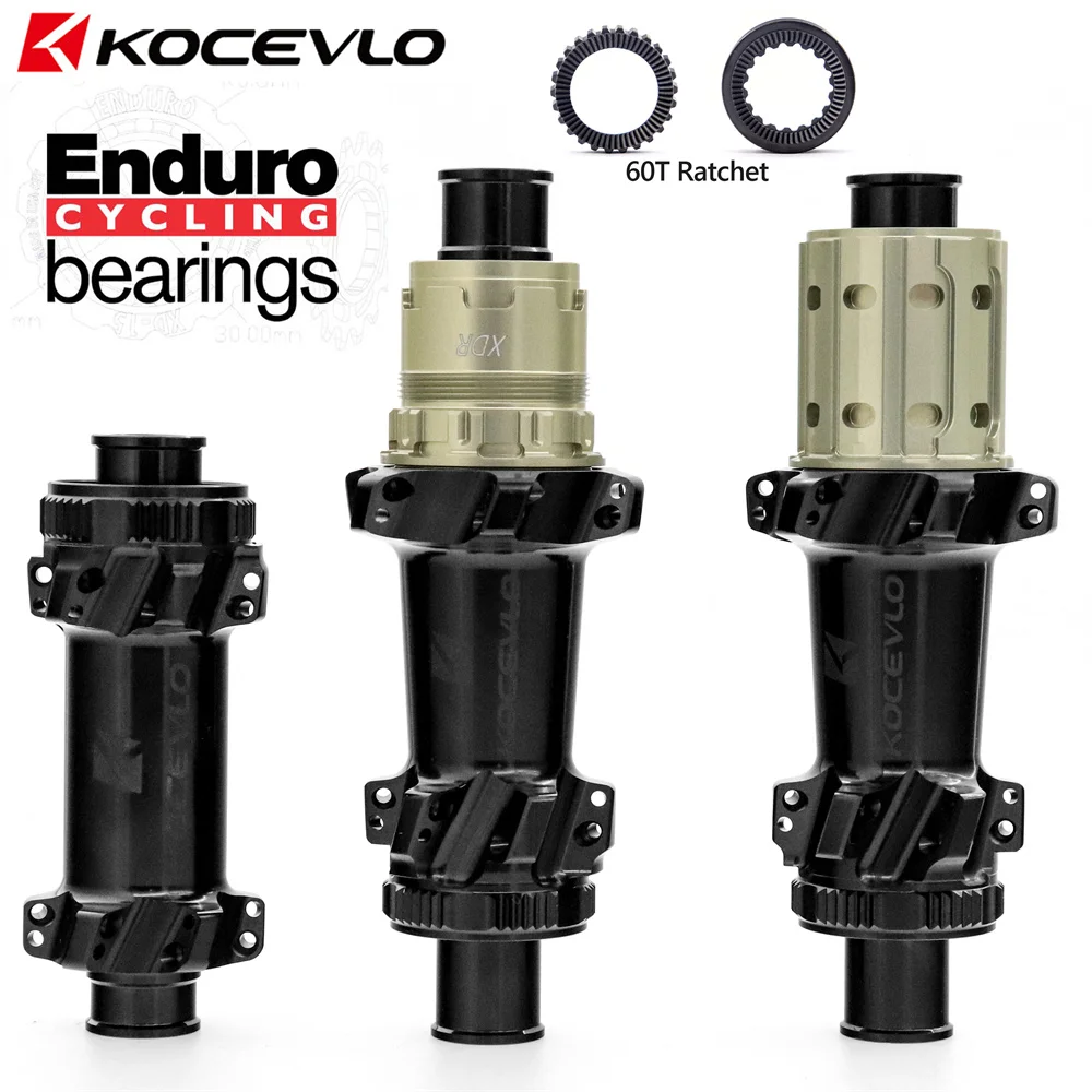 KOCEVLO Star Ratchet Road DISC Brake Straightpull Hub 100x12/142x12mm 24 hole Light 270g Road 60T Ratchet Hubs ENDURO