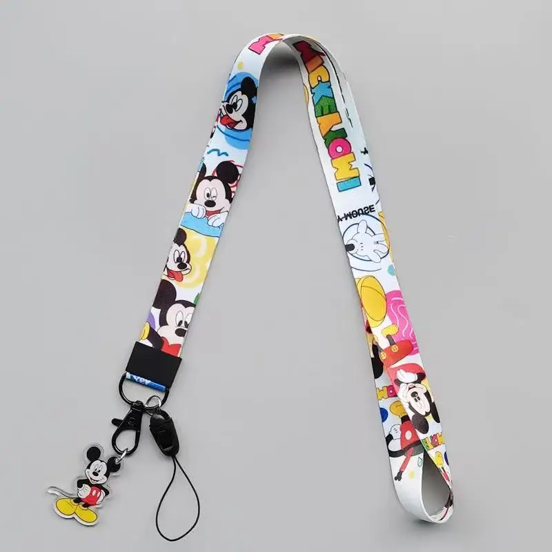 Фото Ремешок-шнурок Disney с Микки, Минни и Дональдом Даком для ключей, USB-накопителей, ID-карт, бейджей, мобильных устройств №2
