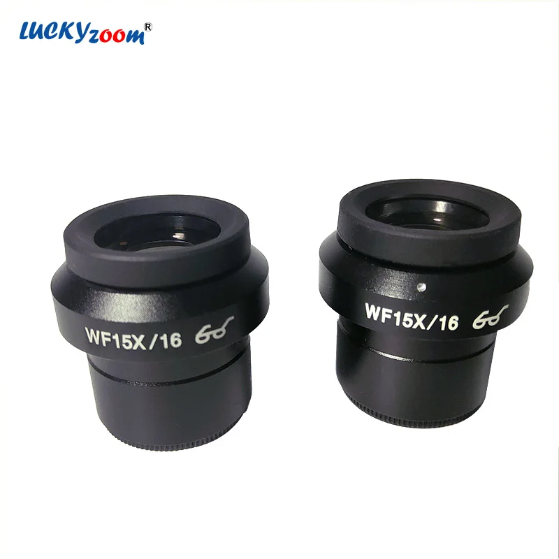 2 шт. супер Widefield 15X окуляр для бинокулярного тринокулярного стерео микроскопа