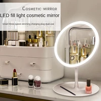 decorative wall mirrors led light bedroom kawaii makeup mirror smart aesthetic decoration home espejo mirror light for makeup