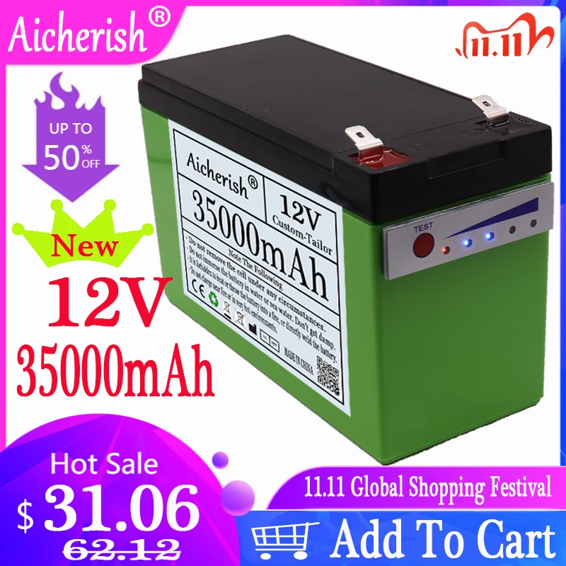 Литий-ионный аккумулятор для разбрызгивателя игрушек 12 В 35 Ач 45 55 65 75 |