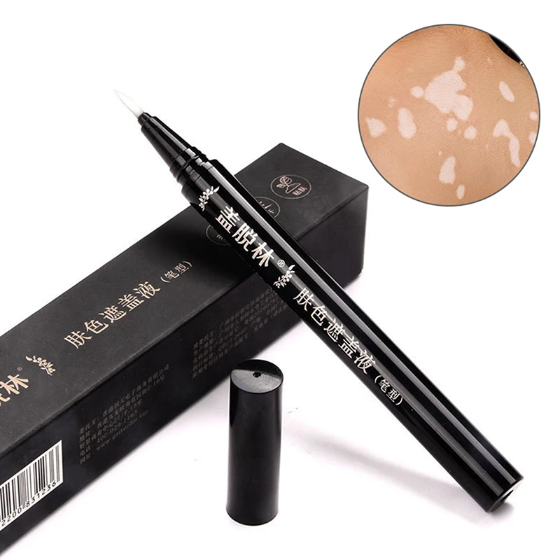 

1PC Vitiligo Leukoderma Covering Pen Waterproof Concealer Cream Liquid Women Men Face Discolored Skin Vitiligo Patches Makeup