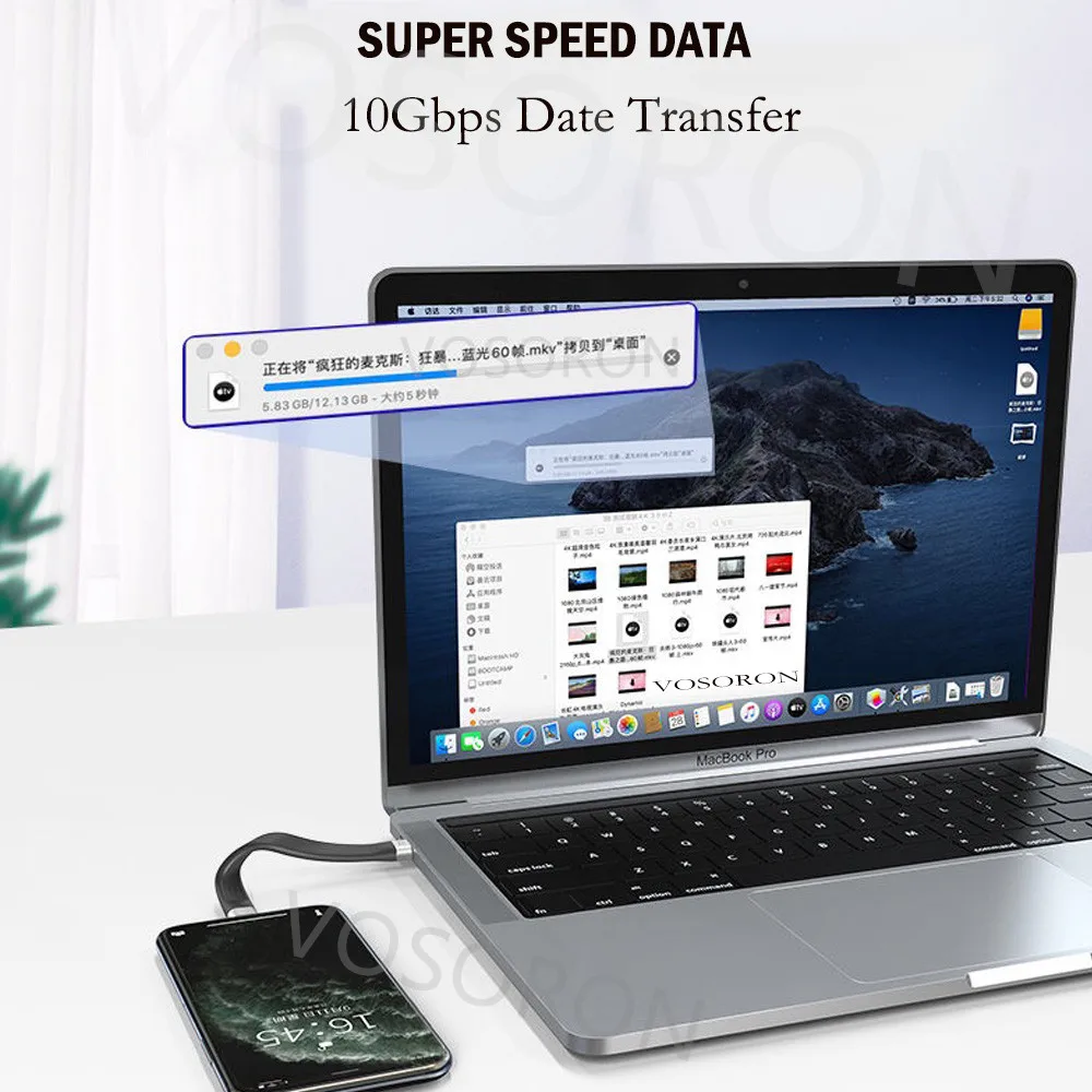 Кабель USB C-USB 0 43 фута 13 см короткий 60 Вт 10 Гбит/с | Строительство и ремонт