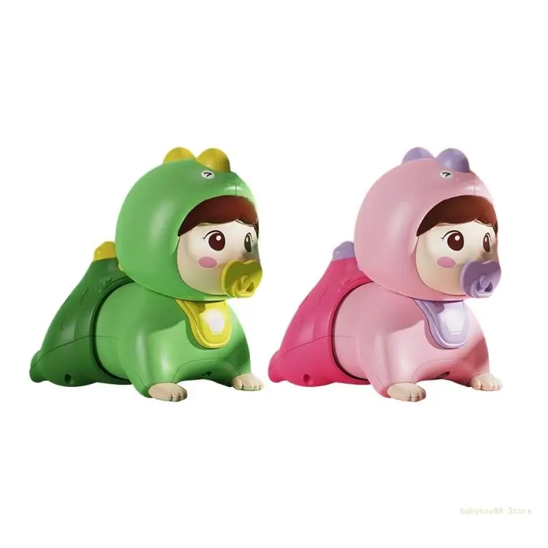 

Y4UD Infant Crawl Learning Toy with Light Music Toy Promote Neck Development Toy