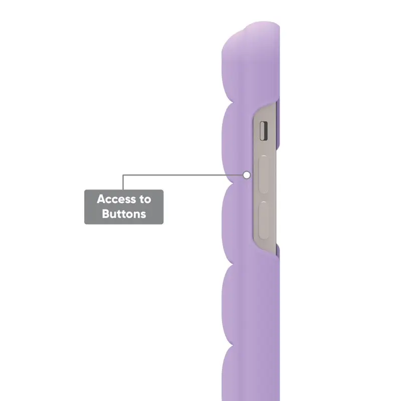 2023 new for Puffer Soft Quilted Phone Case for iPhone 14 Plus - Purple