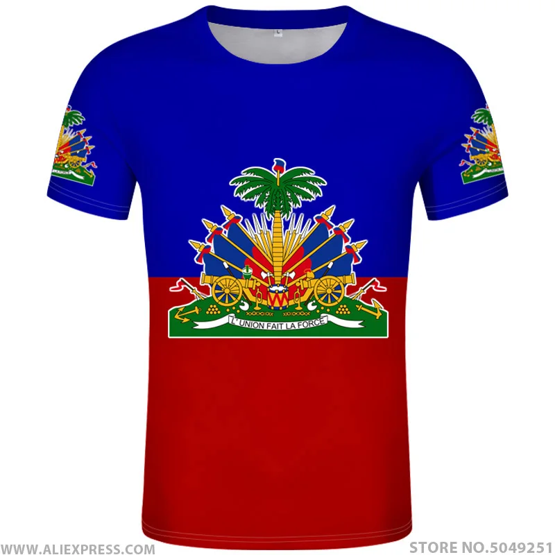 

HAITI t shirt diy free custom name number hti t-shirt nation flag country ht french haitian republic college print photo clothes