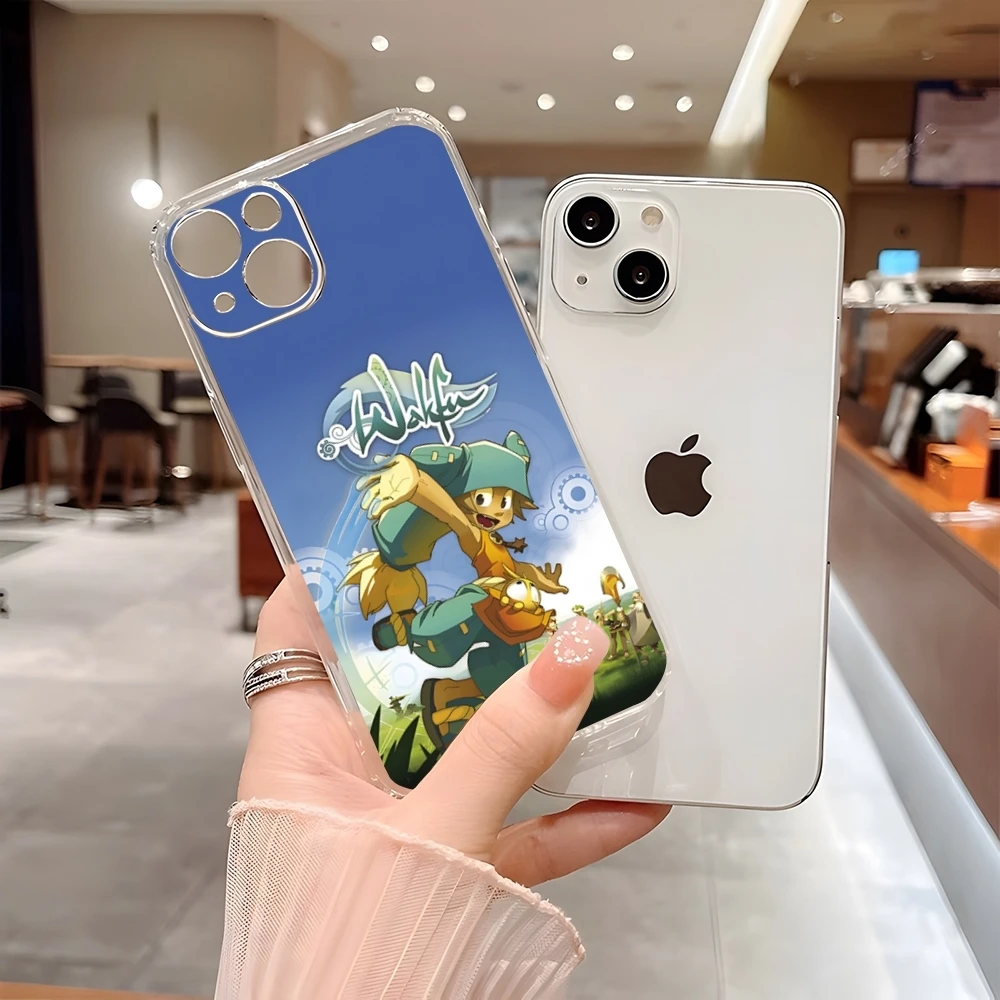 Игровой чехол W-wakfu для 15 Pro Max Iphone 16 Plus 11 14 12 13 Mini 7 8 X XR XS SE 2020 прозрачный