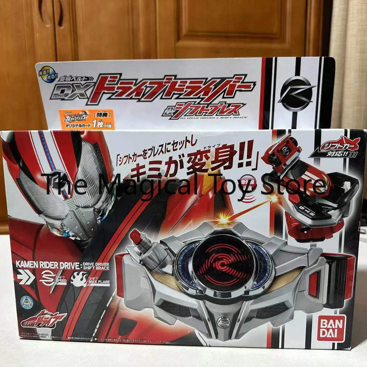 Фото Оригинальный набор Bandai Kamen Rider DX Drive: Драйвер-трансформер в пояс Mach Drive, модель игрушки ручной работы, подарок на день рождения №2