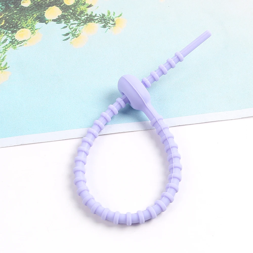 5 шт. силиконовые кабельные стяжки