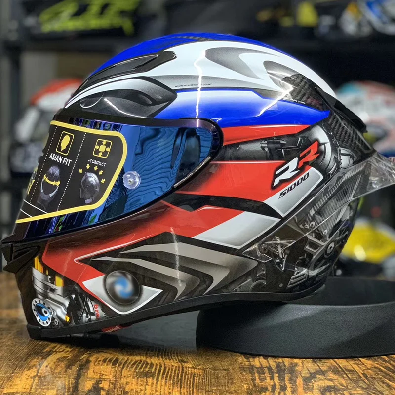 

Full Face Motorcycle Helmet Carbon Fiber Matte BRR1000 Riding Motocross Racing Motobike Helmet Casco Moto Capacete Moto