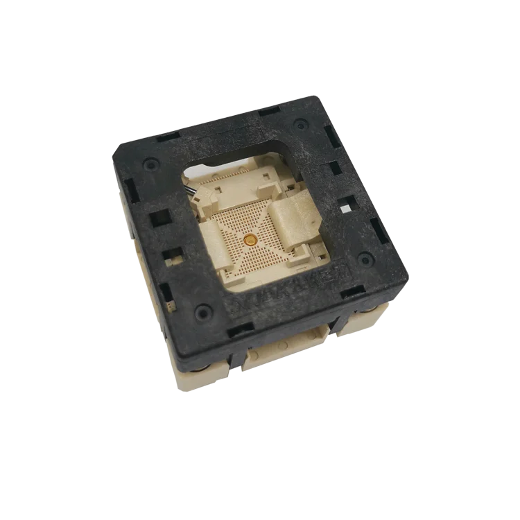 Фото Тестовый разъем QFN100-0.4, разъем для испытаний на старение, разъем для микросхем QFN100 12*12, разъем для программирования микросхем. №1