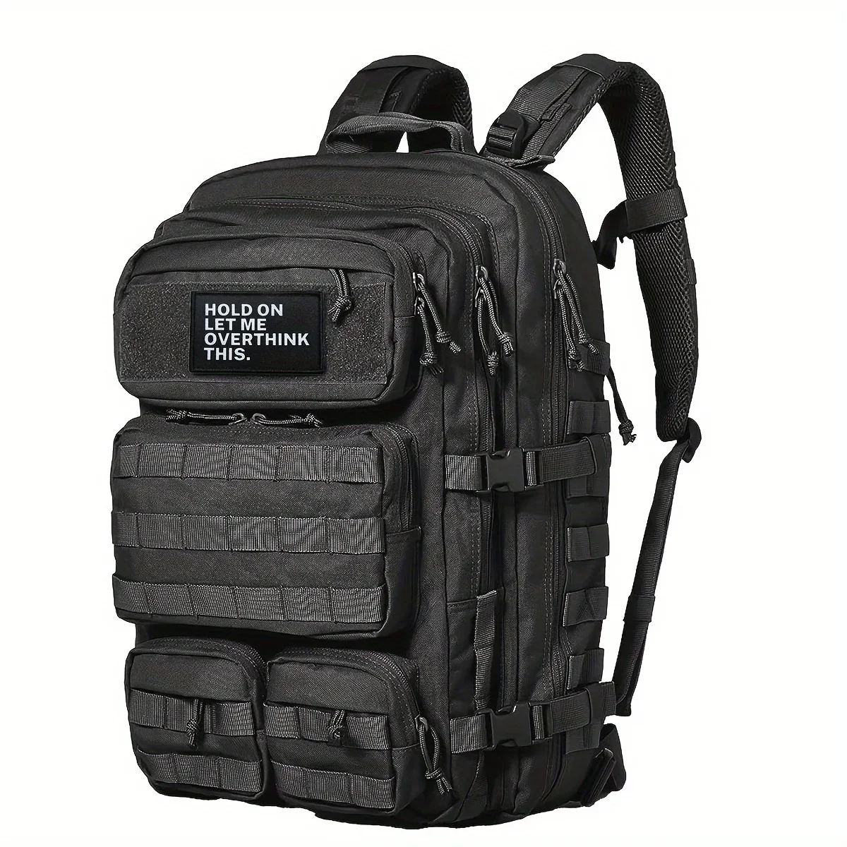 Надпись Let Me Overthink This-юмористическая вышитая нашивка с подкладкой на липучке для