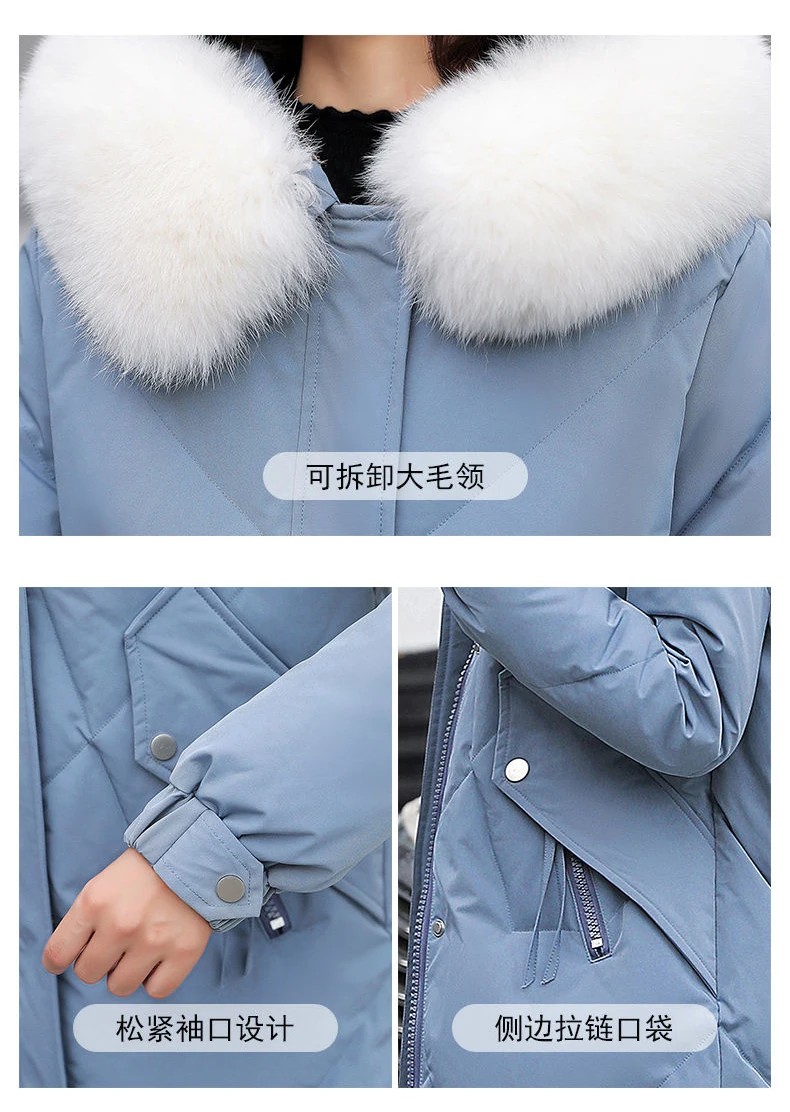 Long Hooded Winter Jackets For Womens 2022 New Korean Down Cotton Parkas Female Loose Cotton-Padded Coats Thicken Warm Overcoats