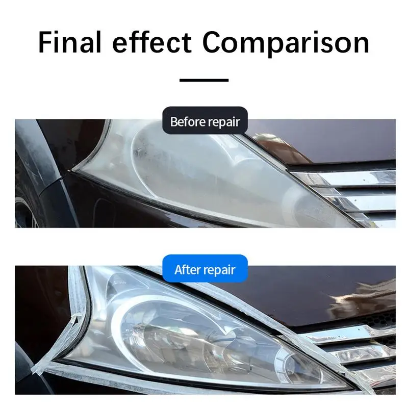 

Набор для полировки фар, набор для очистки и восстановления автомобильных фар, жидкость для восстановления фар, 30 мл, для возврата фар к новым