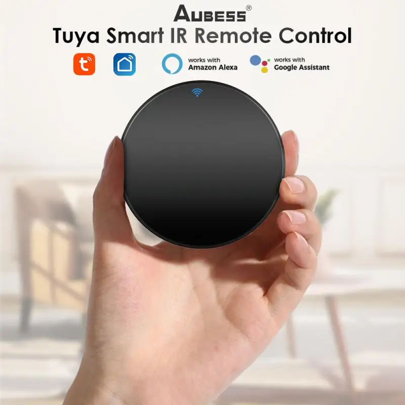 

AUBESS IR Remote Control Smart WiFi Universal Infrared Tuya for smart home Control for TV DVD AUD AC Works with Amz Alexa Google