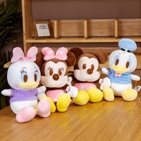 disney plush toys cute mickey minnie donald anime figure plush doll easter egg high quailty plushie brinquedos gift for girlboy