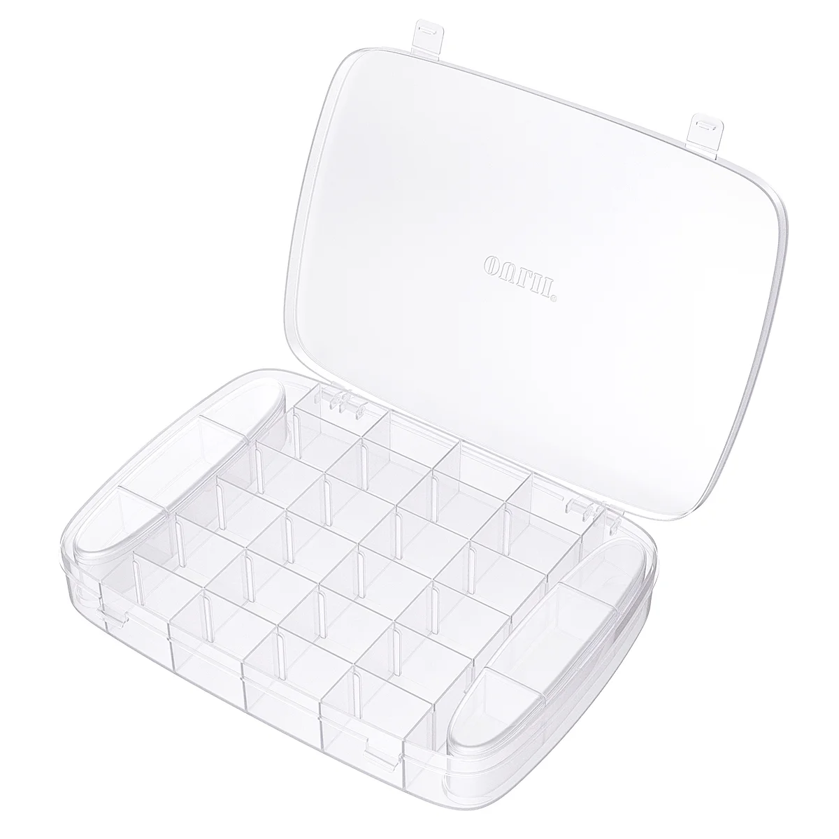 

1PC Clear Transparent Adjustable Storage Case Storage Box for Earrings Beads