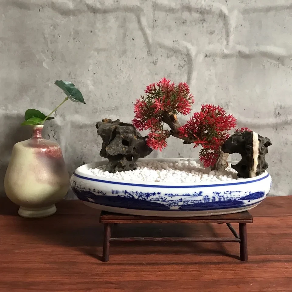 15Pcs Nature Stone Taihu Shiyuan Stone Bonsai Attached Stone Fish Tank Miniature Landscape Natural Size 1-7Cm Random Delivery
