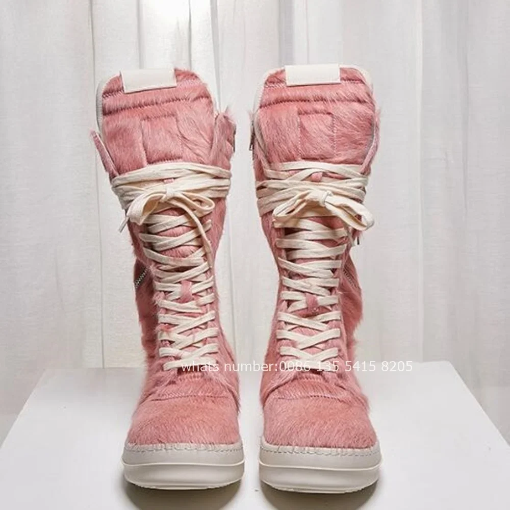 Женские ботинки из натуральной кожи с карманами на шнуровке