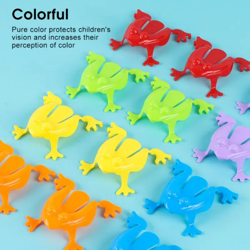 

2/4/6PCS Cartoon Stress Reliever Toy Classic Creative Fidget Toys Color Random Bouncing Frog Novelty Toy Antistress Nostalgia