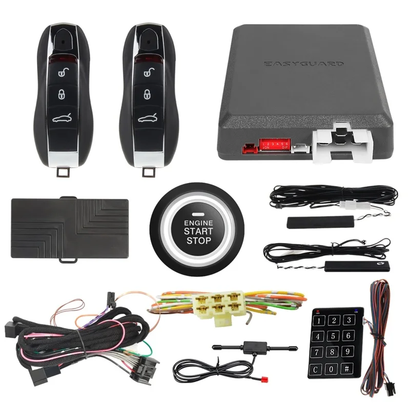 

EASYGUARD Plug And Play PKE Kit Fit For Porsche Cayenne 911 panamera macan Push Button Start Remote Start Passive Keyless Entry