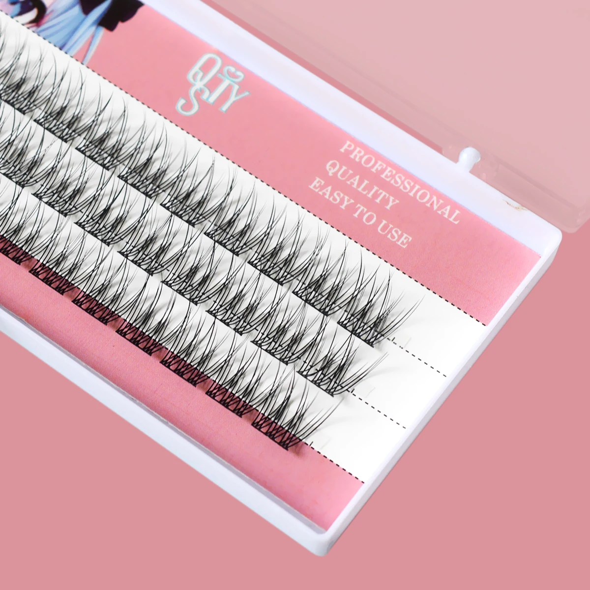 Рыбий хвост кластер ресниц натуральное наращивание 1 коробка/36 пучков 3D