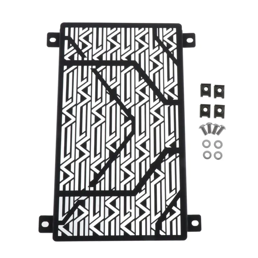 

Решетка радиатора для мотоцикла из нержавеющей стали, защитная крышка на решетку радиатора для Kawasaki Ninja 250 400 Z250 Z400 2018 2019 (черная)