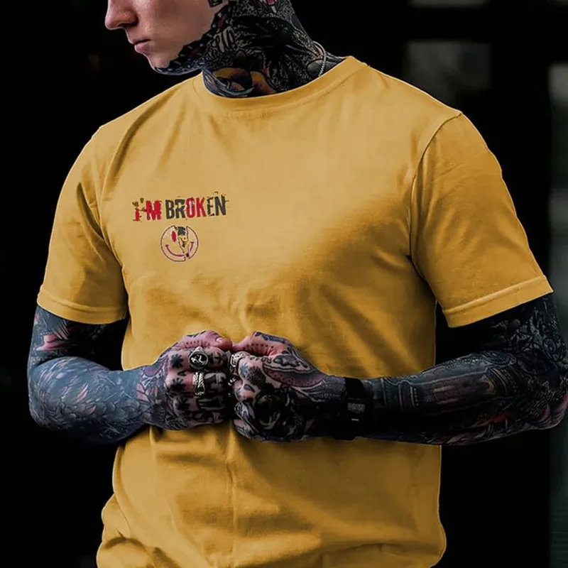 Футболка мужская впитывающая пот модный уникальный дизайн с 3D принтом