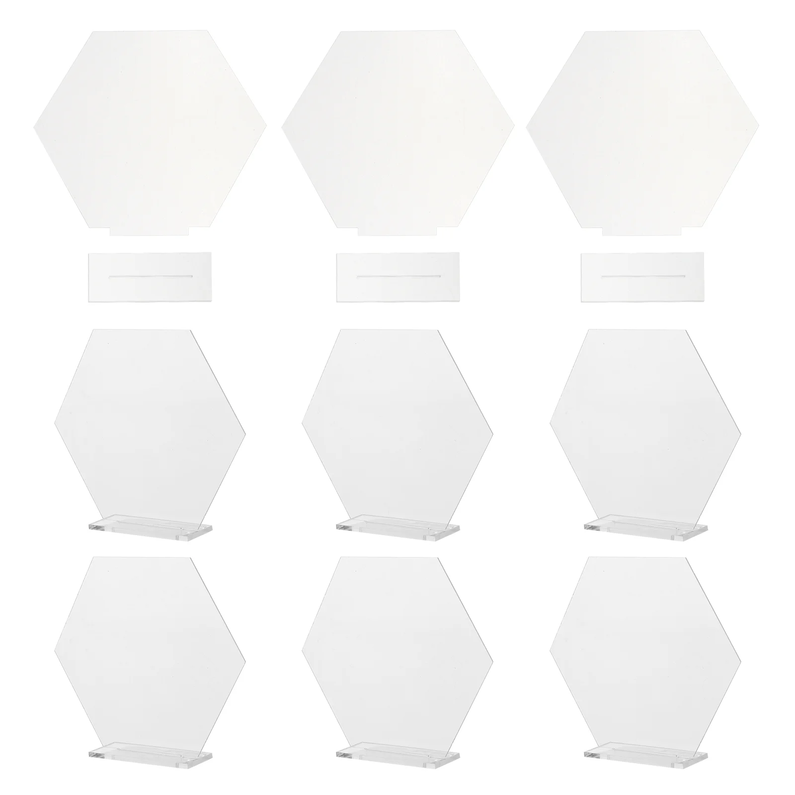 Table Acrylic Weddingcards Signs Blank Name Numbers Place Seating Sign Holder Number Coffee Hexagon Bar Plate Menu Decor Plates