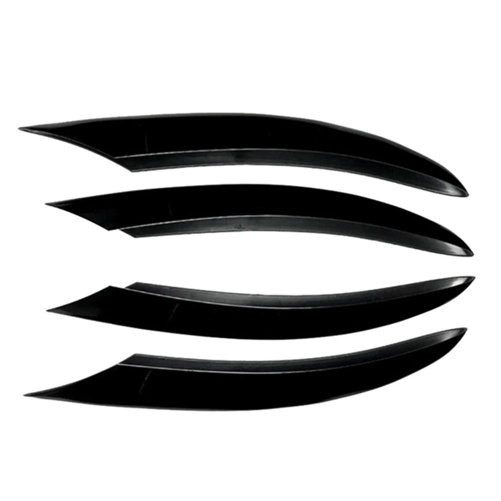 

ABS Glossy Black Front Bumper Lower Grille Frame Fog Light Cover Trim for Mercedes Benz C Class W205 C200 C260